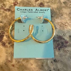 Charles Albert alchemia hoop earrings
